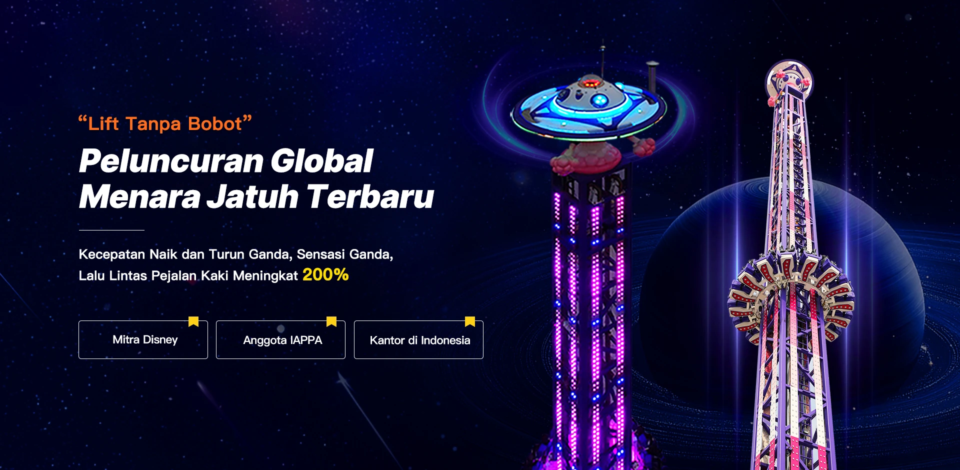 Peluncuran Global Menara Jatuh Terbaru